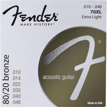 CUERDAS METALICAS GUITARRA ACUSTICA 80-20 BRONZE FENDER - Imagen 1