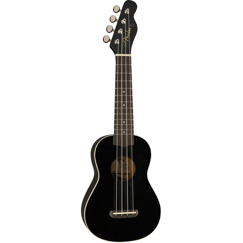 UKELELE SOPRANO NEGRO VENICE FENDER - Imagen 1