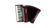 ACORDEON 72 BAJ. 4 REG. ROJO BRAVO III HOHNER - Imagen 1