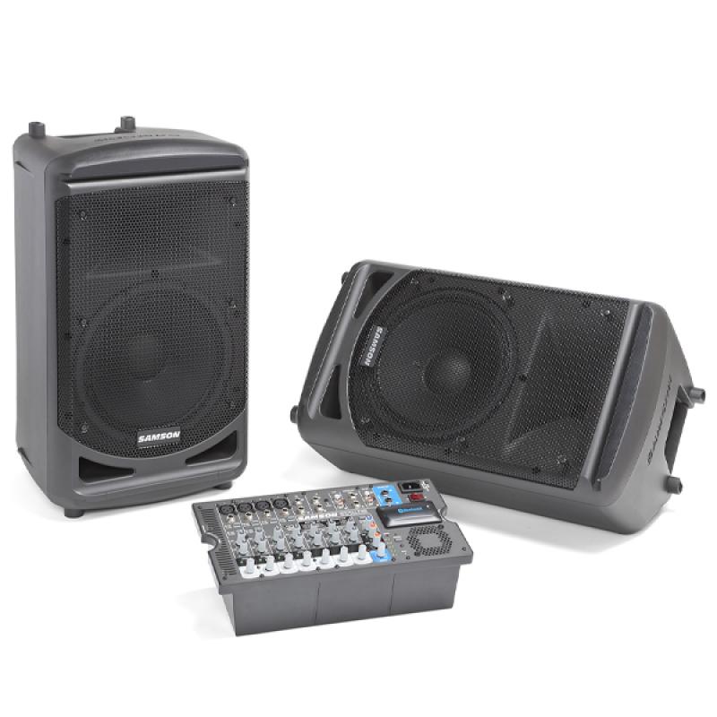 SET AMPLIFICACION PORTABLE XP1000B BLUETOOTH SAMSON - Imagen 1