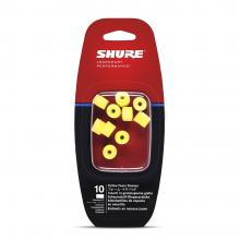 PROTECTORES AUDITIVOS 10 AMARILLOS EAYLF1-10 SHURE - Imagen 1