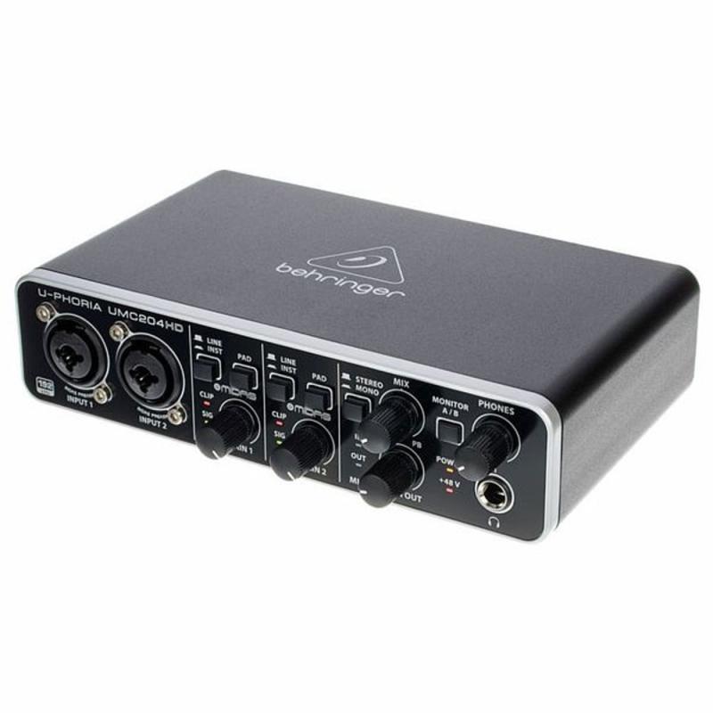 INTERFAZ AUDIO UMC204HD U-PHORIA BEHRINGER