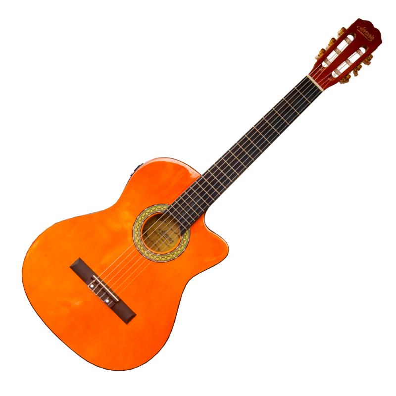 GUITARRA CLASICA ELECTROACUSTICA C-FUNDA 39 PULG. ACCACIA