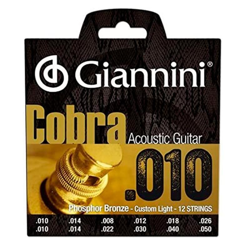 CUERDAS GUITARRA ACUSTICA 0.10. 0.50 GEEF 12M GIANNINI