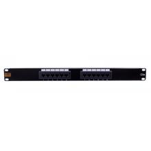 PANEL PATCH RAQUEABLE 1U 12-RJ45 UTP CAT6 PP512L LINKMADE