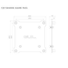 BASE PLANA ALUMINIO NIVELADORES 40x40CM GUIL