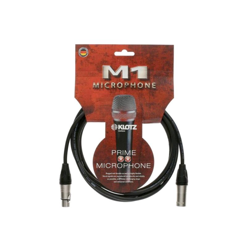 CABLE MICROFONO 10MT M1K1FM1000 BK KLOTZ - Imagen 1