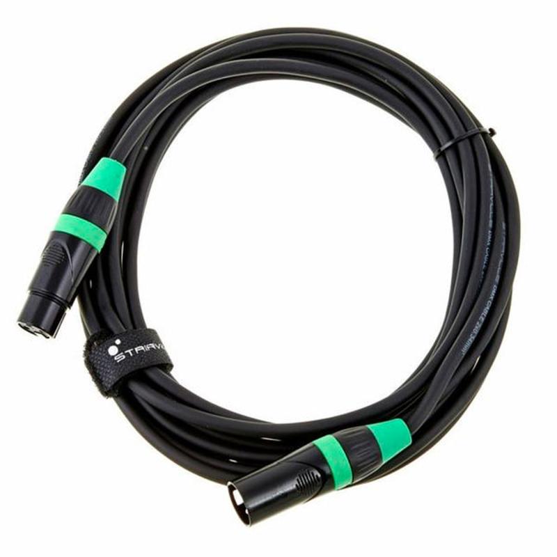 CABLE DMX PROFESIONAL XLR M/H 3PIN 5MT PDC3CC STAIRVILLE