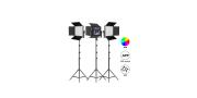 KIT ILUM. LED RGB 3 PANELES BI-COLOR 50RS GVM