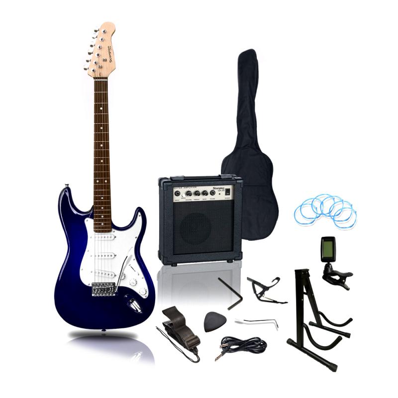 GUITARRA ELECTRICA STRATO 20W BLU SCORPION - Imagen 1