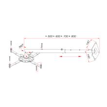 SOPORTE TELESCOPICO PARED-TECHO VIDEO PROYECTOR GUIL