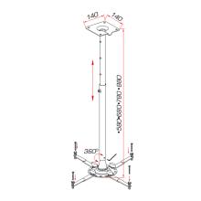 SOPORTE TELESCOPICO PARED-TECHO VIDEO PROYECTOR GUIL