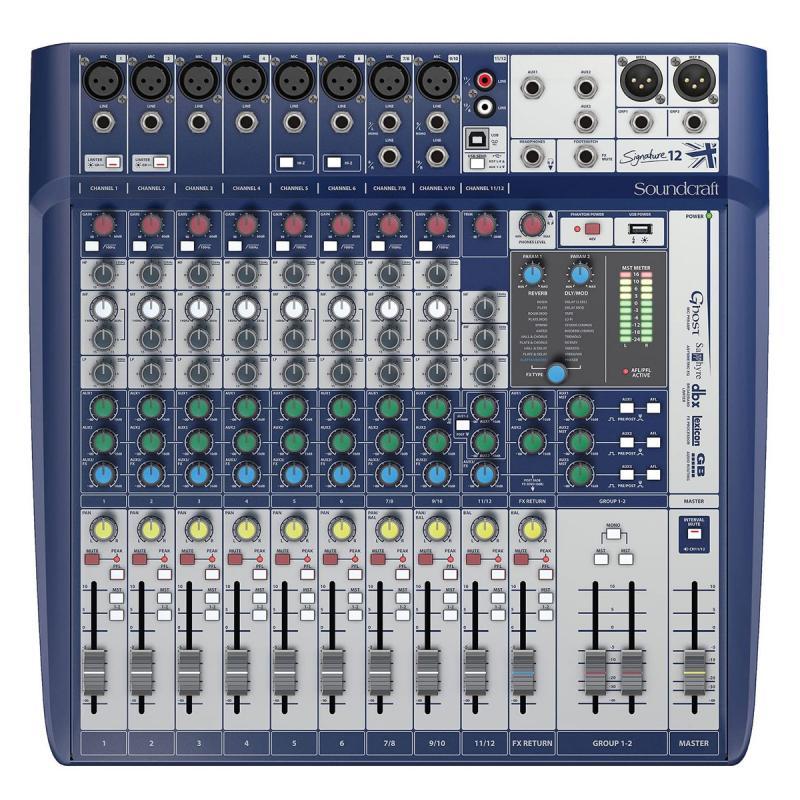 MIXER ANALOGO 12 CANALES SIGNATURE12 SOUNDCRAFT - Imagen 1