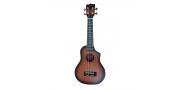 UKELELE CUTAWAY CON FUNDA SUNBURST ACCACIA - Imagen 1