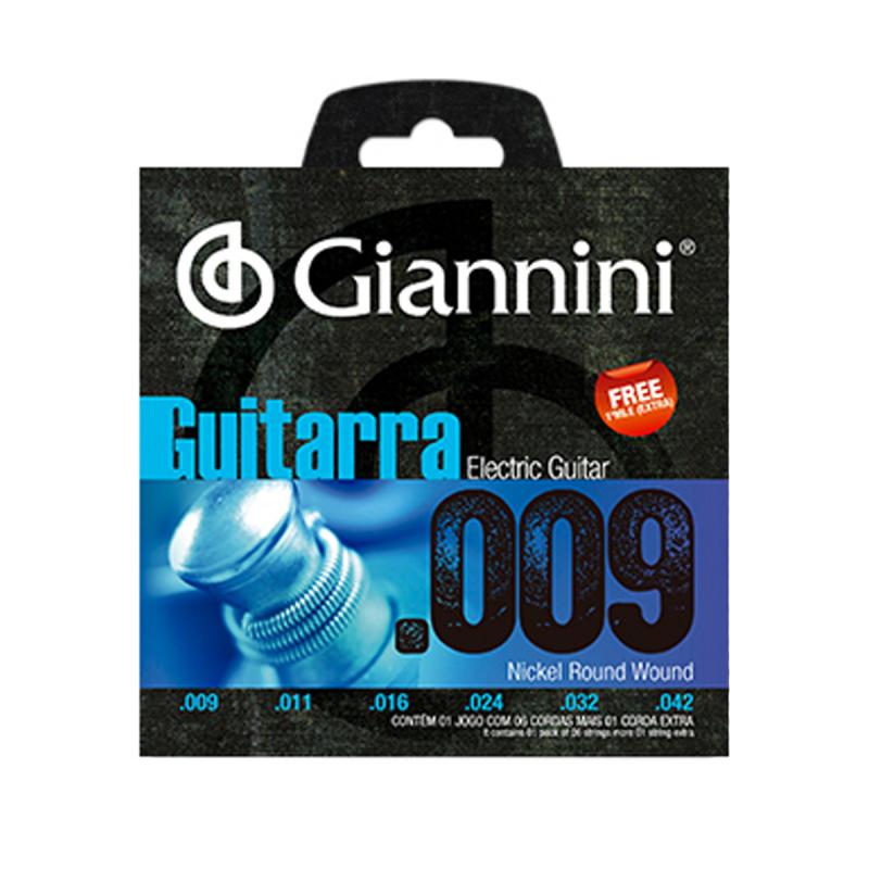 CUERDAS GUITARRA ELECTRICA SET 0.9 - 0.45 GIANNINI - Imagen 1