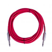 CABLE INSTRUMENTO 6MTS ROJO OPTUX AUDIO - Imagen 1