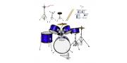 BATERIA NIÑO 5PCS. PLL. PIS. AZUL SRST-5J-BL ST - Imagen 2