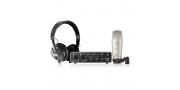 SET GRABACION INT. UMC202HD MIC. C-1 AUD. HPS500 BEHRINGER - Imagen 1