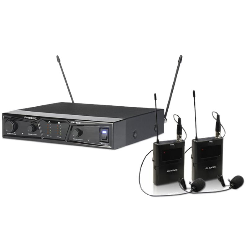 MICROFONO LAVALIER DOBLE PR-900L PHONIC - Imagen 1