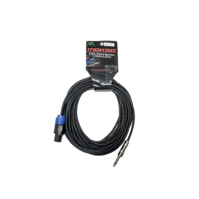 CABLE PARLANTE 10MT SPEAKON PLUG MEKSE - Imagen 1