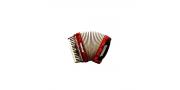 ACORDEON 48 BAJOS 5 REG. ROJO 485-RD MEISTEHAFT - Imagen 2