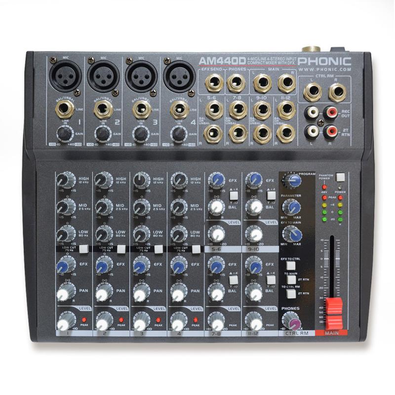 MIXER C-EFECTO 8CH MOD.AM-440D PHONIC - Imagen 1