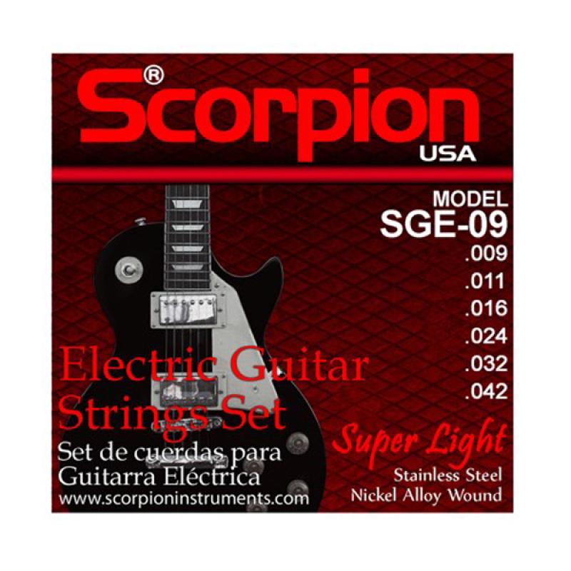 CUERDAS GUITARRA ELECTRICA SGE-09 SCORPION - Imagen 1