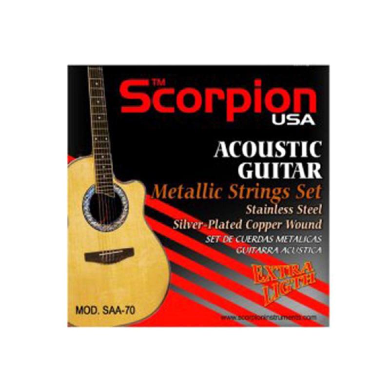 CUERDAS GUITARRA ACUSTICA SAA-70 SCORPION - Imagen 1