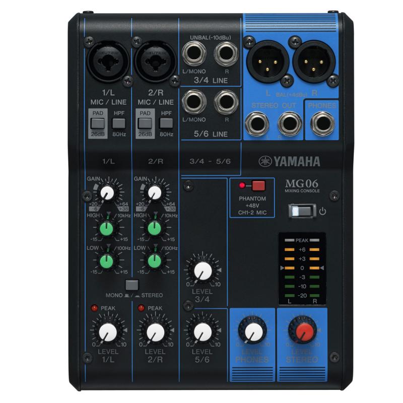 MIXER ANALOGO 6 CANALES MG06 YAMAHA - Imagen 1