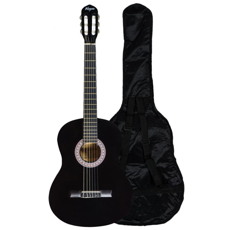 GUITARRA CLASICA 39 C-BOLSO NEGRA ALAGUEZ - Imagen 1