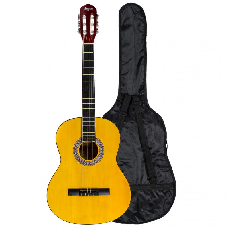 GUITARRA CLASICA 39 C-BOLSO NOGAL ALAGUEZ - Imagen 1