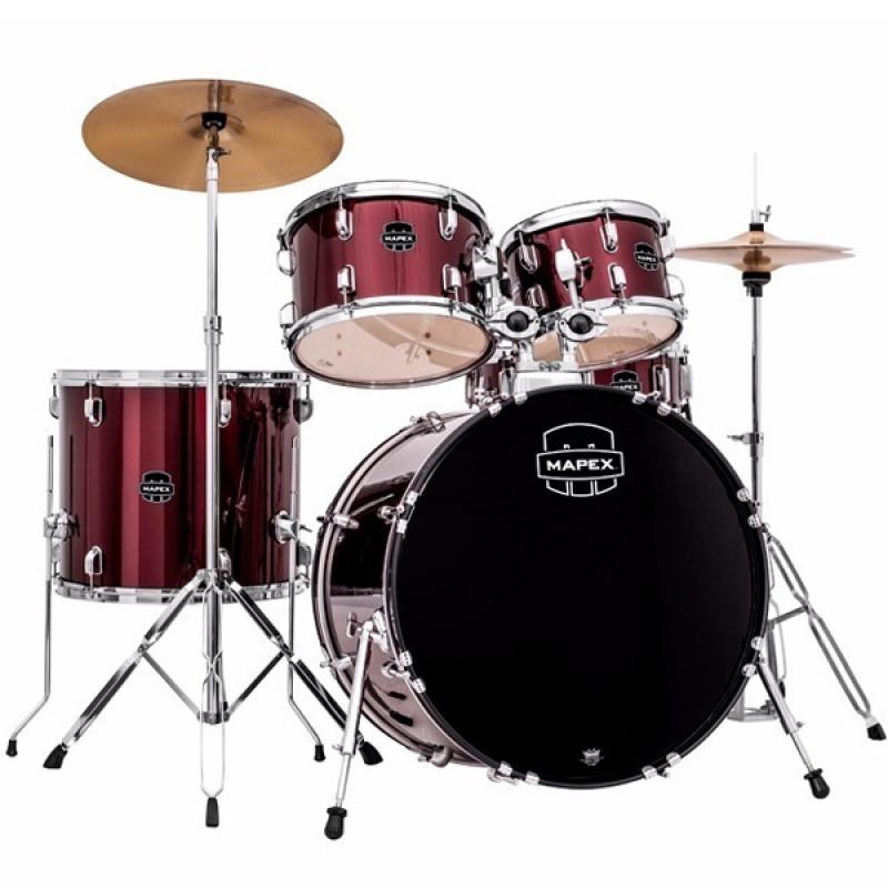 BATERIA 5 PCS. + PLAT PRODIGY MKII ROJO MAPEX - Imagen 1