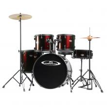 BATERIA SET PD04 ROJO POWERDRUMS - Imagen 1