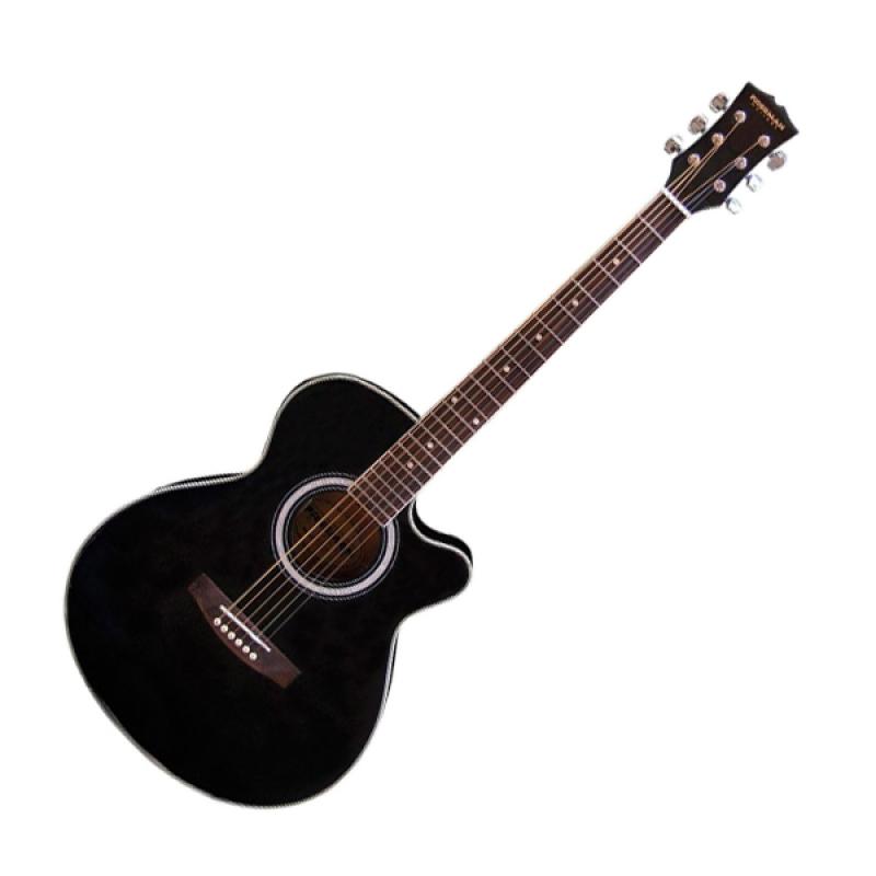 GUITARRA ELECTROACUSTICA METAL FRLC40 BK FREEMAN - Imagen 1