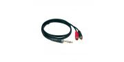 CABLE AUDIO 3MT RCA 2RCA-PLUG TRS AY3-0300 KLOTZ - Imagen 1