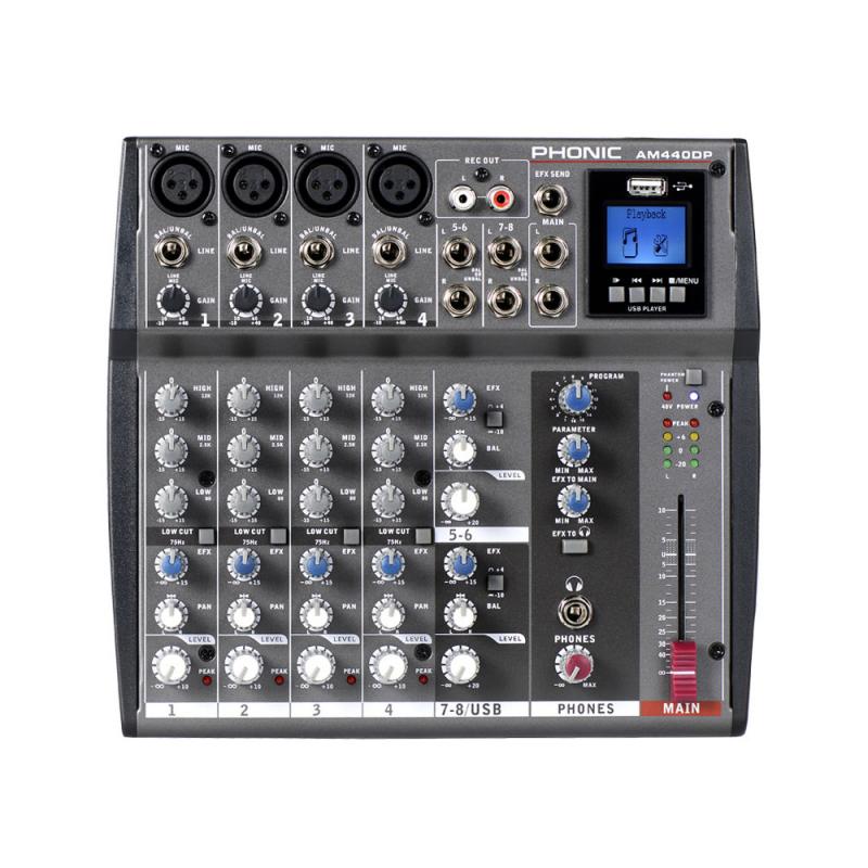 MIXER ANALOGO AM440DP C-EFECTOS Y USB PHONIC - Imagen 1