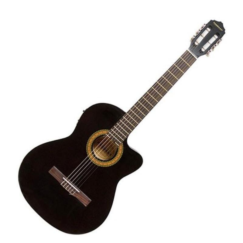 GUITARRA ELECTROACUSTICA NYLON FRCG44CEQ BK FREEMAN - Imagen 1