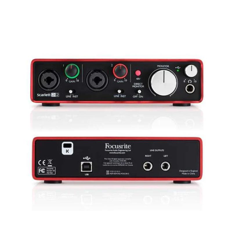 INTERFAZ AUDIO USB 2I2MK2 SCARLETT FOCUSRITE - Imagen 1