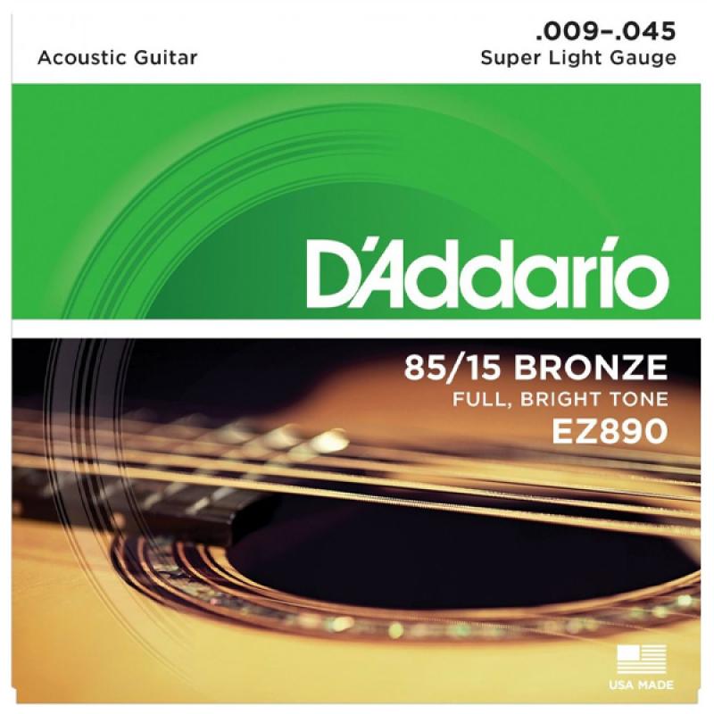 CUERDAS GUITARRA FOLK EZ890 009-045 DADDARIO - Imagen 1