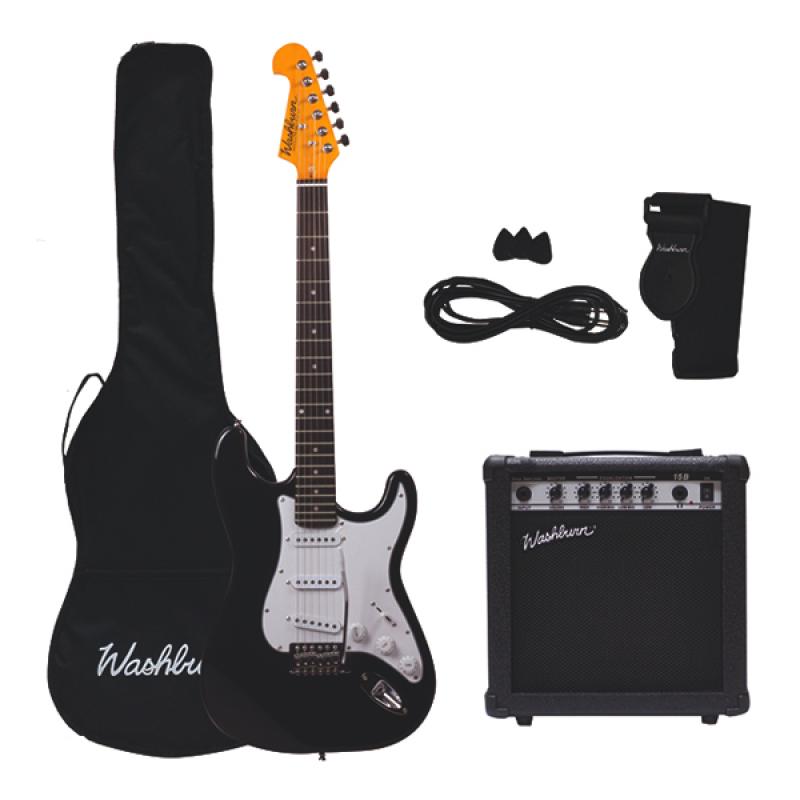 GUITARRA ELÉCTRICA PACK WS300B BK WASHBURN - Imagen 1